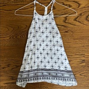 black and white tank top